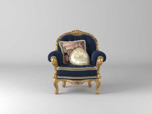 Nuevo sillón sofás sofá clásico textil muebles clásicos lujo sofá de 1 plaza