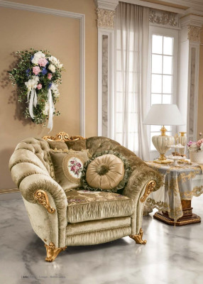 Muebles Sillas Diseño art déco Sillón Textil Sala de estar Salón de lujo Diseño nuevo