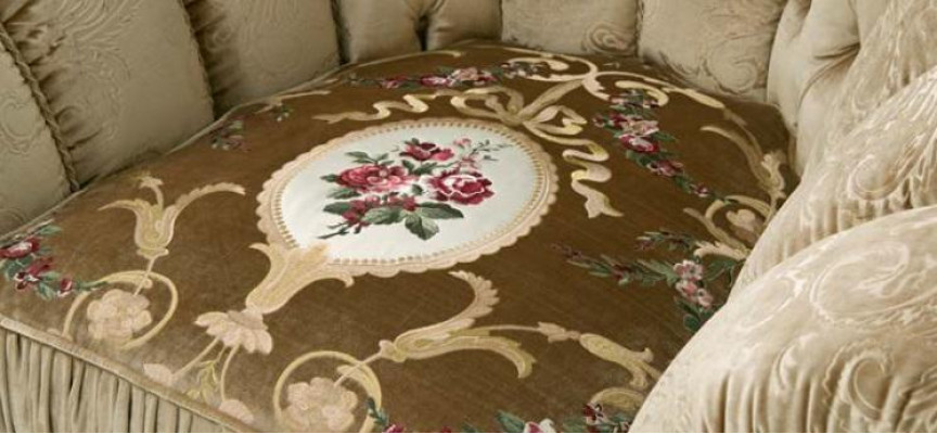 Muebles Sillas Diseño art déco Sillón Textil Sala de estar Salón de lujo Diseño nuevo