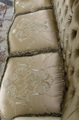 Muebles Sillas New Art Decó Diseño Sillón Textil Sala de estar Salón Diseño de lujo
