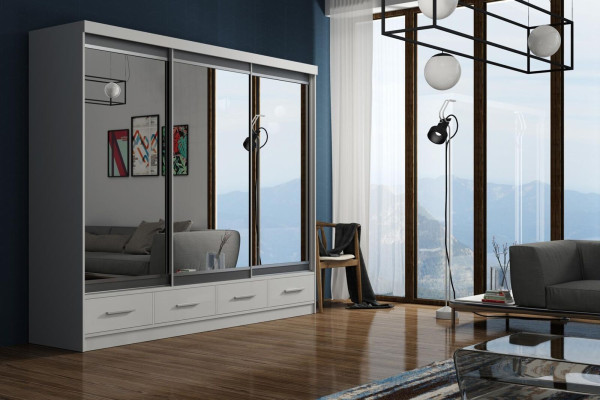 Armario con puertas correderas Armario Armario de ropa Madera de alta calidad Dormitorio Armarios
