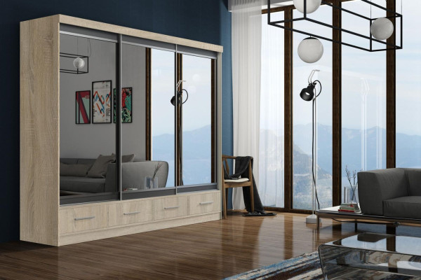Armario con puertas correderas Armario Armario de ropa Madera de alta calidad Dormitorio Armarios