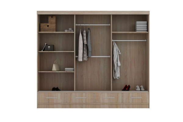 Armario con puertas correderas Armario Armario de ropa Madera de alta calidad Dormitorio Armarios