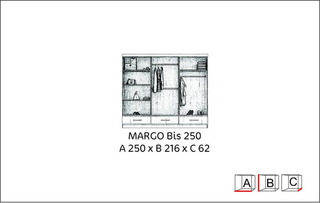 Armario Armarios Mueble Armario de pared 3 puertas Madera Muebles Dormitorio Nuevo