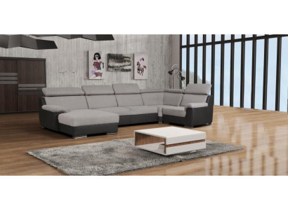 Diseño textil de tela tapizada exclusiva de sofá en forma de U, esquina de sofá, sofá moderno.