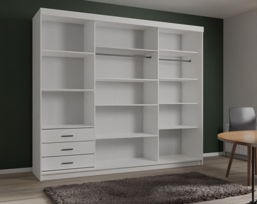 Armario ropero de madera de lujo nuevo con diseño de alto brillo