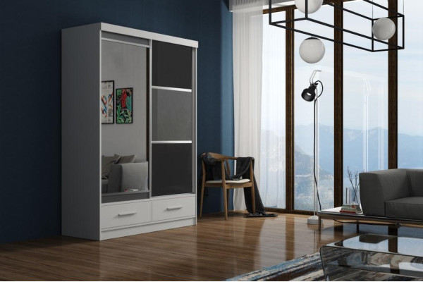 Armario estilo moderno Armarios multiusos Estantes Armario de ropa Dormitorio Madera