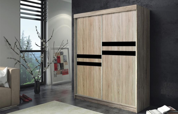 Armario ropero para muebles de hotel modernos en madera para dormitorios.