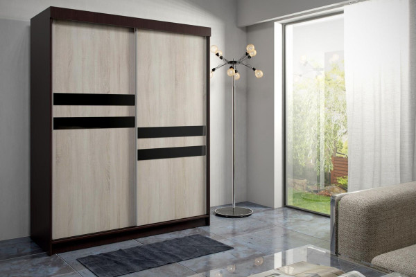 Armario ropero para muebles de hotel modernos en madera para dormitorios.