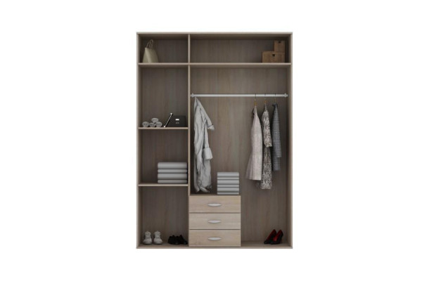 Diseñador de armarios brillantes de alta calidad muebles hogar madera lujo armario de ropa nuevo