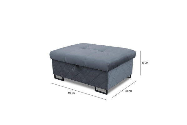 Taburete de diseño Tapizado Sala de estar Reposapiés Banco Otomano Puff Asiento