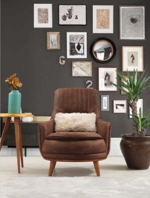 Conjunto de sala de estar Sofá de lujo Conjunto completo de sofás de 3+1 plazas Sillón