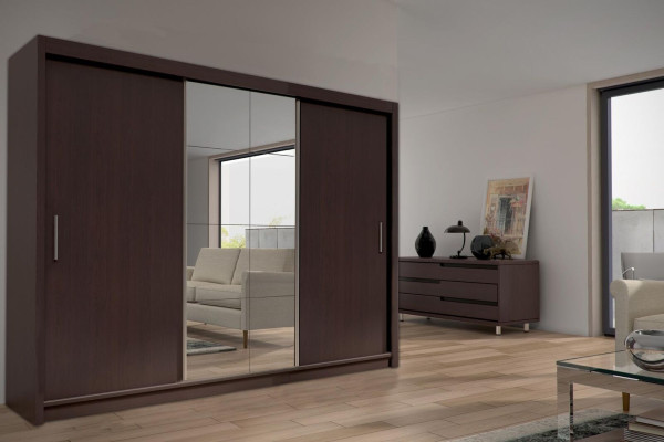 Espejo Armario Dormitorio Puertas Correderas 250 cm Armarios Roperos con Puertas Correderas