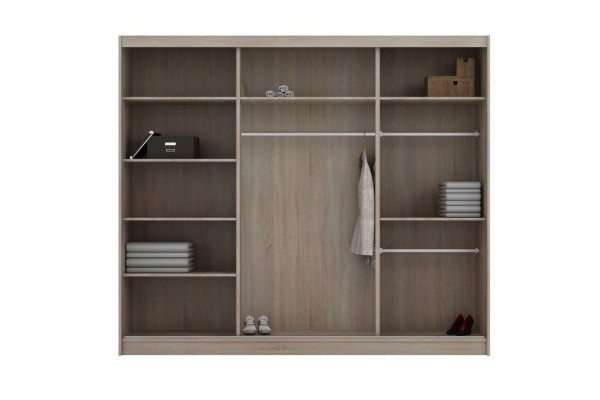 Espejo Armario Dormitorio Puertas Correderas 250 cm Armarios Roperos con Puertas Correderas