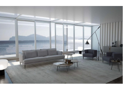 Grupo de sofás gris, conjunto de sofás, configuración de sofás de lujo, muebles nuevos