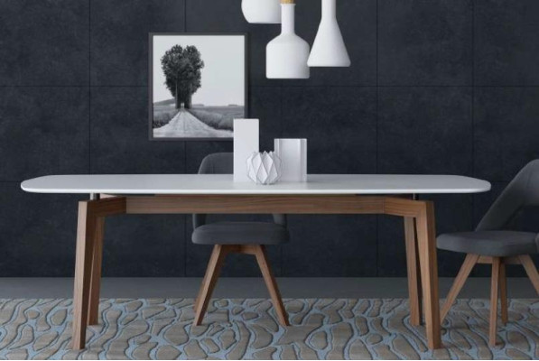 Gran mesa de comedor Muebles de cocina modernos Mesas de lujo Muebles de madera