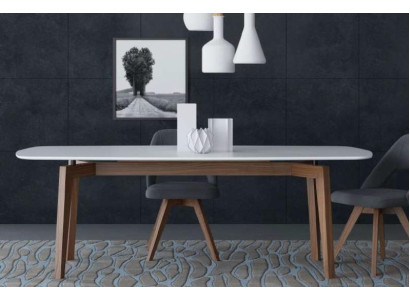 Gran mesa de comedor Muebles de cocina modernos Mesas de lujo Muebles de madera