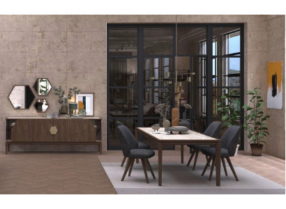 Comedor Mesa de cocina Muebles de madera maciza de lujo Muebles modernos de diseño