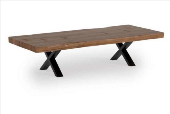 Mesa de centro de madera maciza Mesa rectangular Mesa de té Mesa de salón Moderno