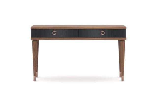 Moderna consola con cajones lujo nogal natural - antracita