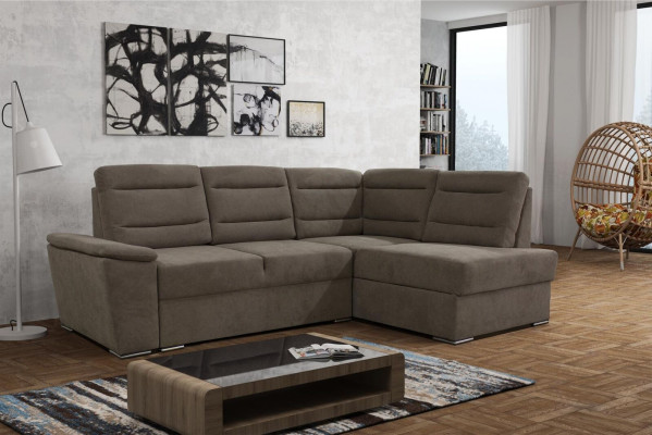 Sofá cama Relax Asiento Muebles Paisaje de vida Sofá Sofá Sofá en forma de L Acolchado Nuevo