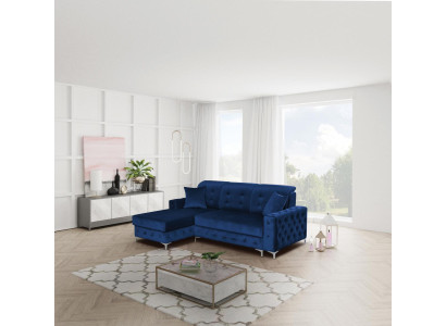 Sofá cama Chesterfield, sofá acolchado, sofá en forma de L, sofá moderno.
