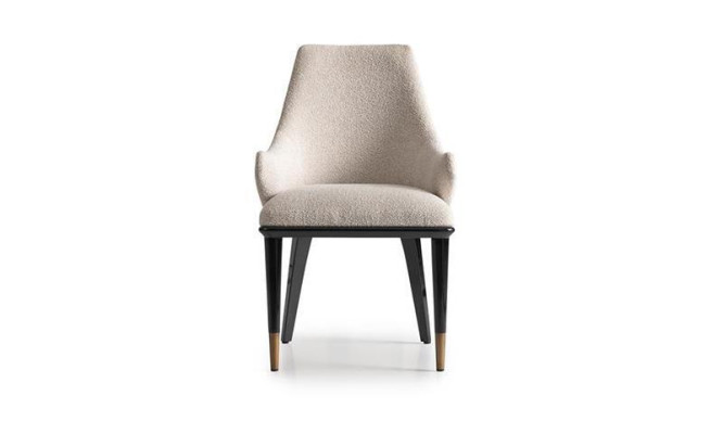Zona de comedor, comedor, grupo de comedor, mesa de comedor de lujo, sillas beige de madera, juego de 9 piezas.