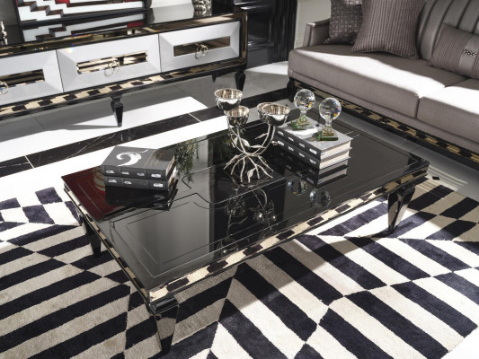 Conjunto de sofá de 4 plazas de tela gris con mesa de centro y soporte para TV, set de 3 piezas.