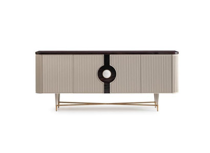 Cómoda aparador armario de madera de lujo en color beige.