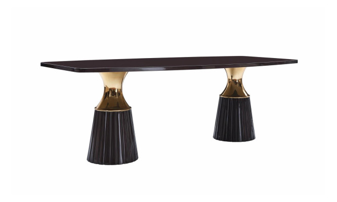 Mesa de comedor Mesa de comedor Mesa Negro Mesa de madera Diseño de comedor