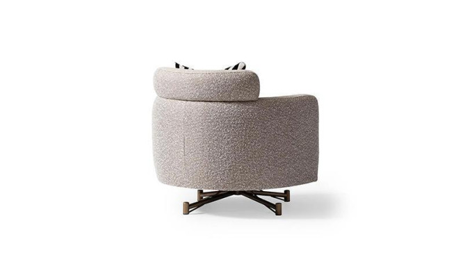 Butaca orejera Butaca de cóctel Butaca de club Gris Tela Acolchado Asiento