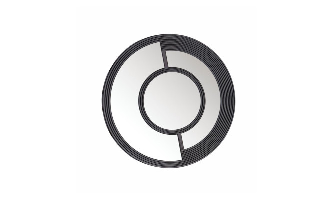 Espéculo de pared redondo Espejo decorativo Diseño moderno Salón Negro