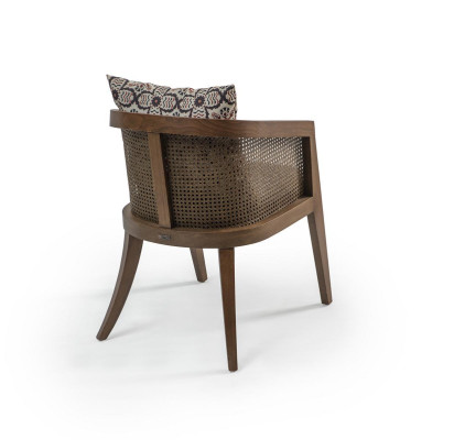 Silla de comedor de diseño de madera Silla con reposabrazos de mobiliario moderno para sillas.