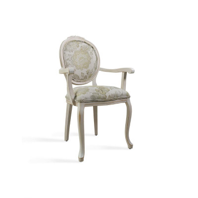 Silla de comedor clásica con brazos de diseñador Nuevo mueble