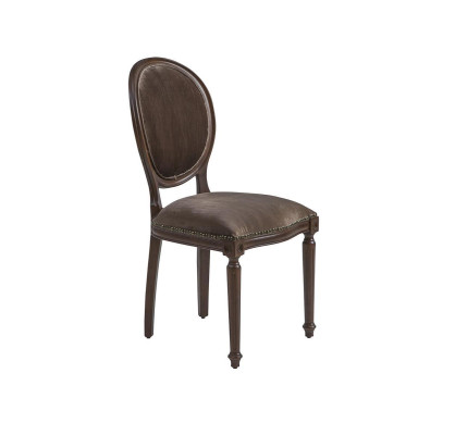 Diseñador de lujo Silla clásica de comedor Sillas Asiento Asiento tapizado Madera