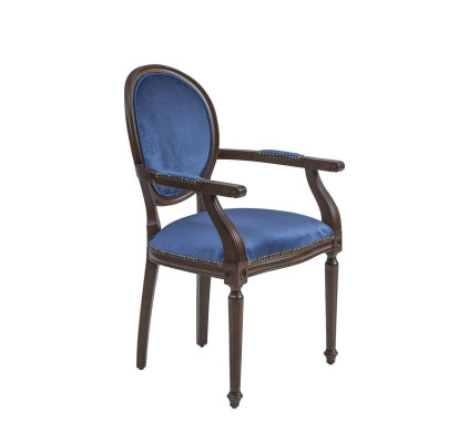 Estilo clásico Nuevo comedor Silla de asiento acolchado Silla con reposabrazos Mobiliario