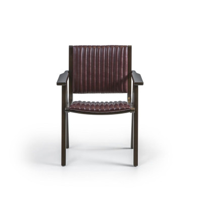 Mueble de comedor silla de diseño con reposabrazos silla de madera asiento tapizado nuevo