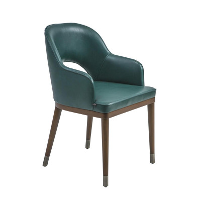 Silla de lujo con brazos, diseñador de comedor nuevo, muebles modernos de tapicería.