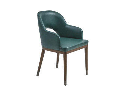Silla de lujo con brazos, diseñador de comedor nuevo, muebles modernos de tapicería.