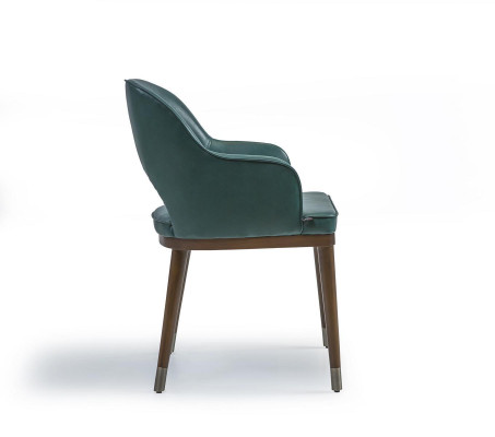 Silla de lujo con brazos, diseñador de comedor nuevo, muebles modernos de tapicería.