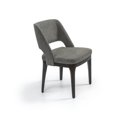 Silla gris de lujo de diseñador para comedor, asiento tapizado moderno, mobiliario.