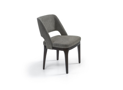 Silla gris de lujo de diseñador para comedor, asiento tapizado moderno, mobiliario.