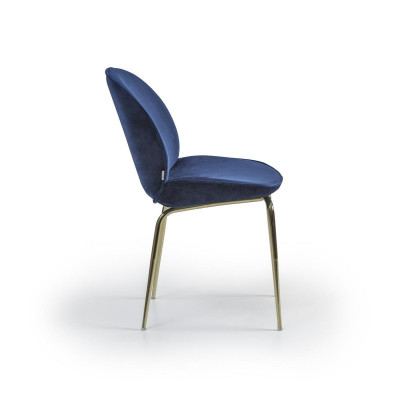 Silla de diseño de comedor azul lujo sillas nuevas muebles