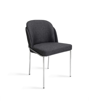 Silla de lujo negra para comedor, muebles nuevos, sillas de diseñador, decoración.