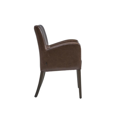 Diseño de silla de salón comedor silla tapizada con reposabrazos sillón nuevo