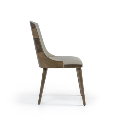 Diseño de lujo Silla tapizada Silla de comedor Asiento Muebles de comedor Madera Nuevo