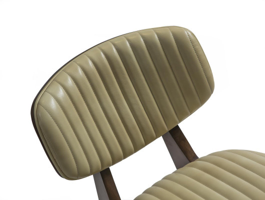 Silla de comedor moderna tapizada diseño de madera para sala de estar.