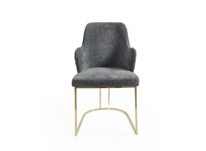 Silla de lujo con brazos, diseñada de forma moderna y nueva.