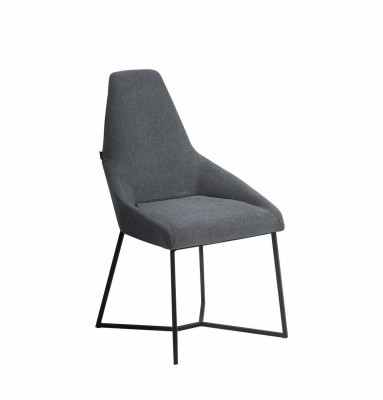 Silla de diseño Muebles Modernos Silla tapizada Gris Silla de comedor Nueva Muebles