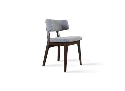 Silla de madera moderna gris Diseño de silla nuevo para comedor Mobiliario de diseñador